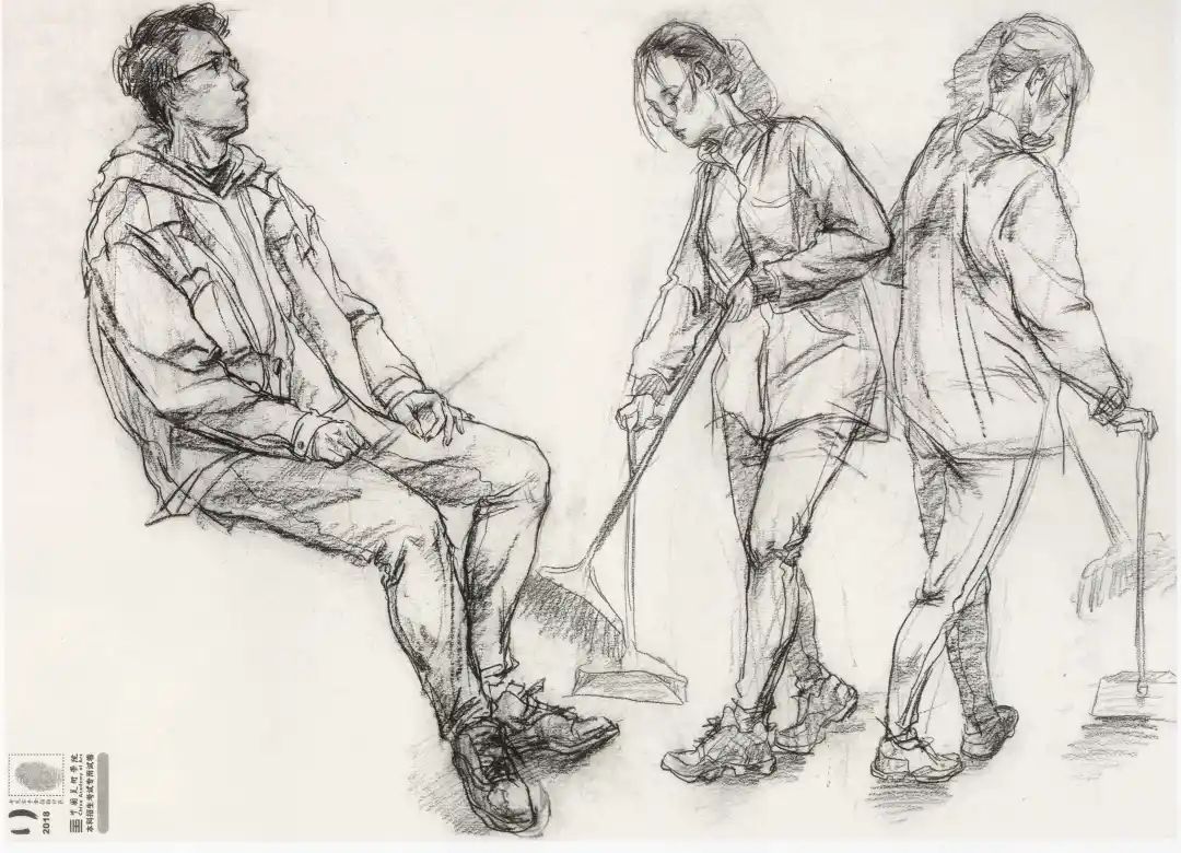 国美速写高分卷欣赏 - 杭州泠南画室官网