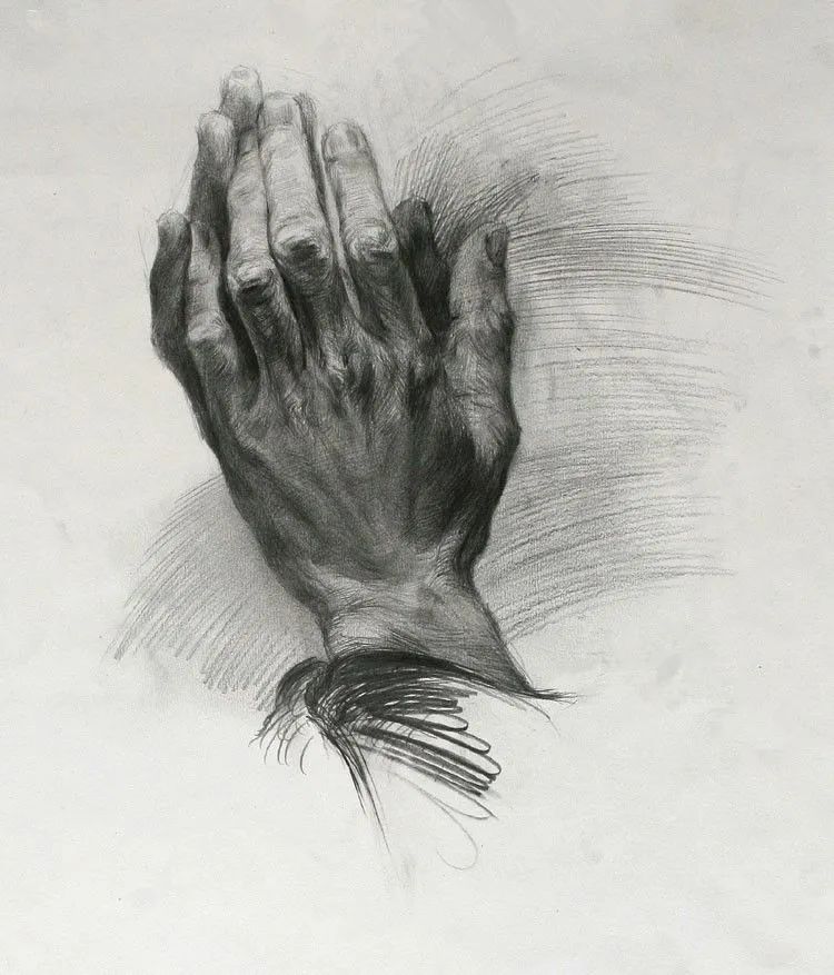素描手部绘画欣赏!